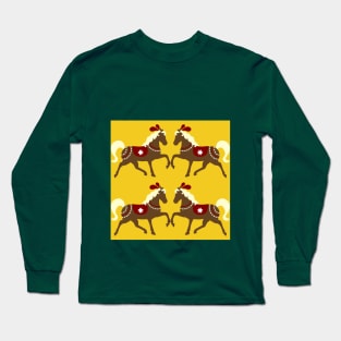 Horse Pattern Long Sleeve T-Shirt